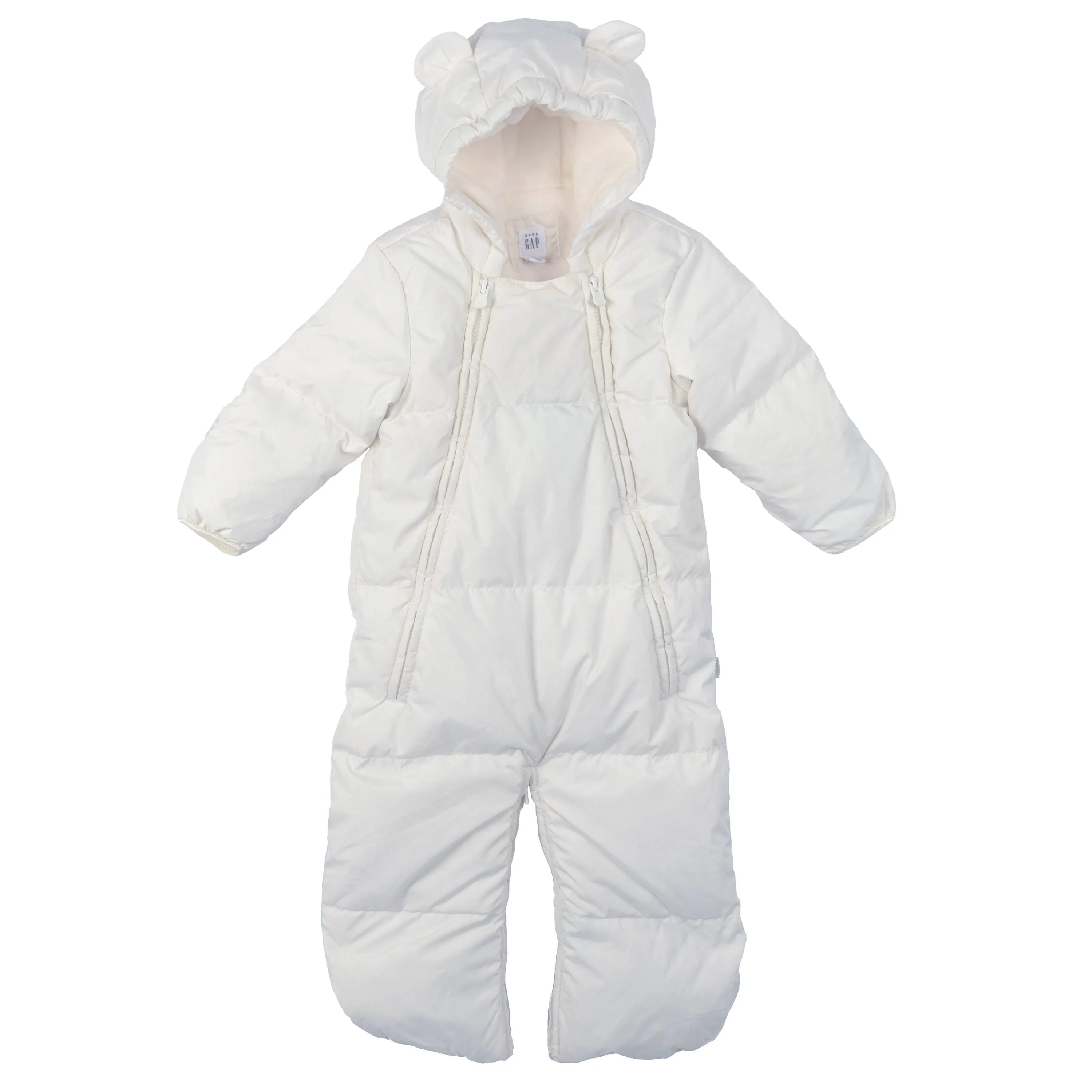 [12-18m] Baby Gap Warmest Snowsuit Convertible Bunting in White