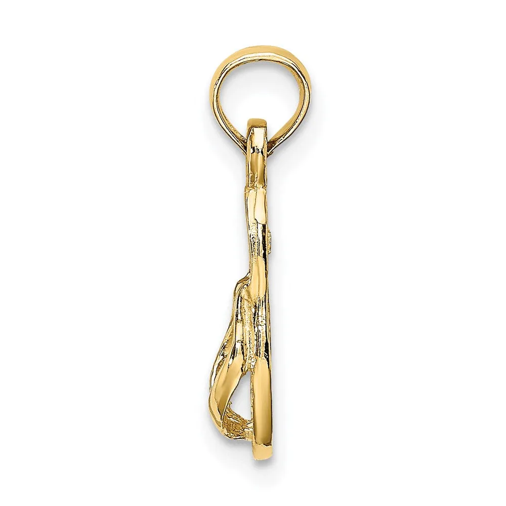 14K Single Flip-Flop Charm