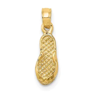 14K Single Flip-Flop Charm