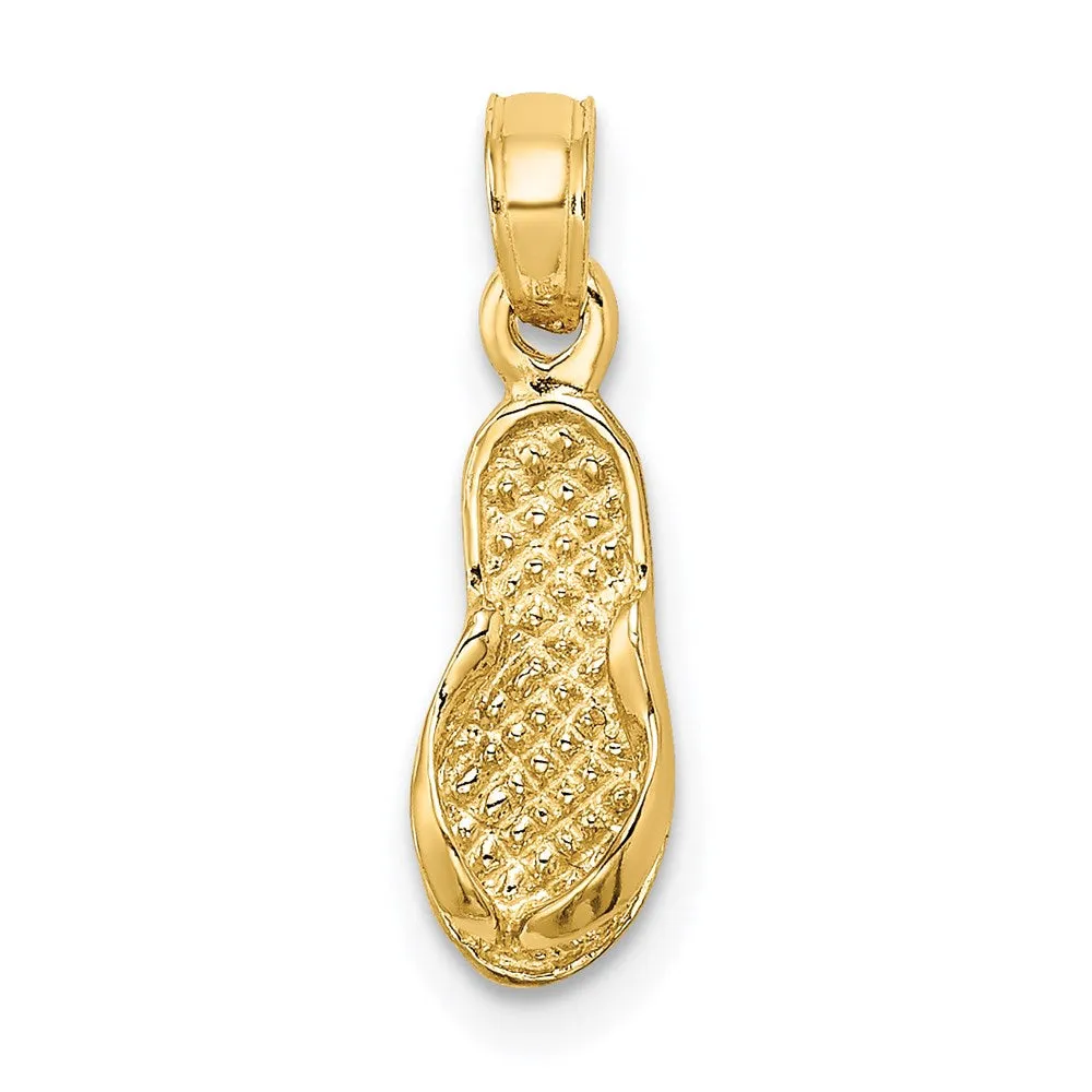 14K Single Flip-Flop Charm