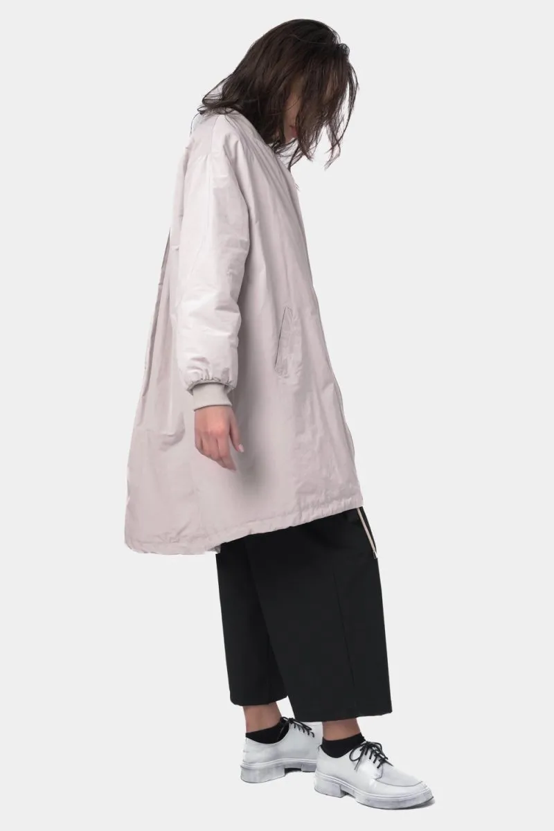 2 Pocket Long Bomber Jacket