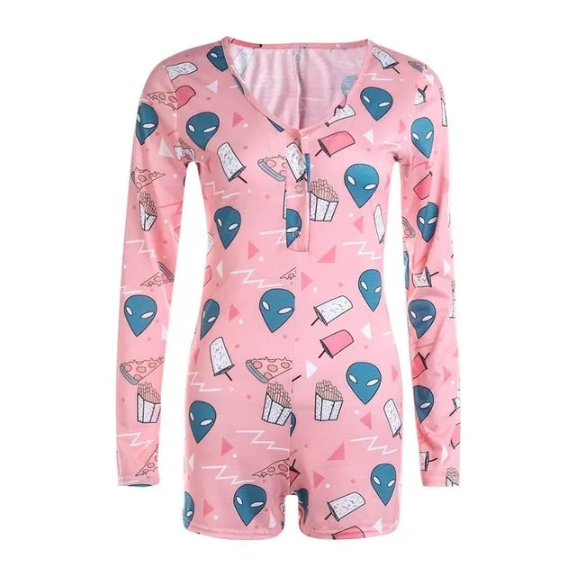 2023 Summer Women Long Sleeve Bodycon Short Romper Jumpsuit