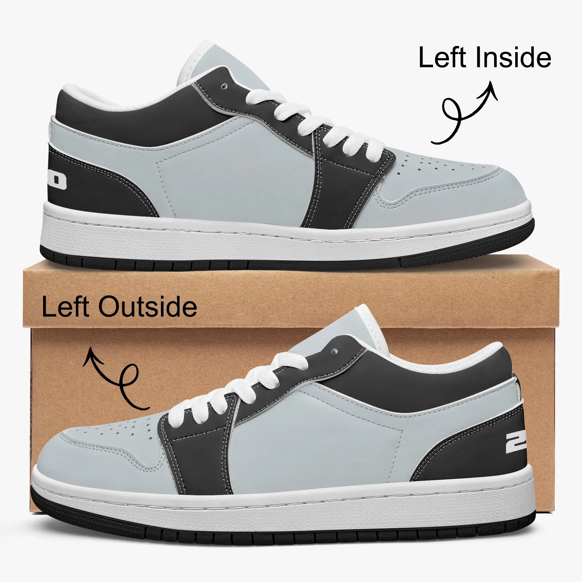 210 Men's Low-Top Leather Basketball Shoes by Niche Era