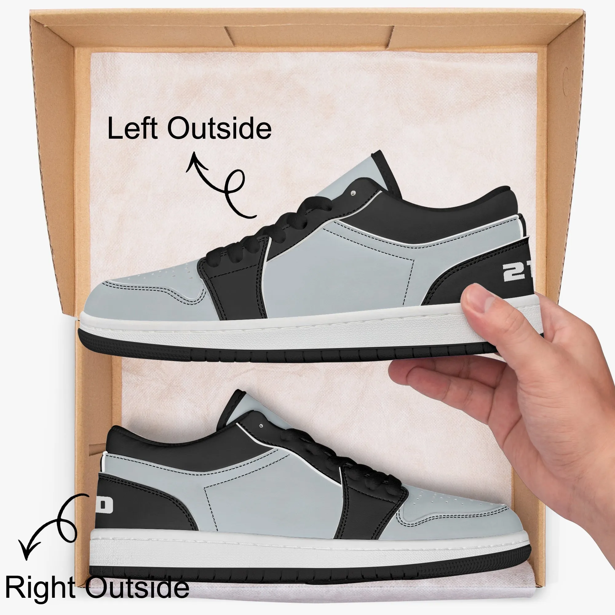 210 Men's Low-Top Leather Basketball Shoes by Niche Era