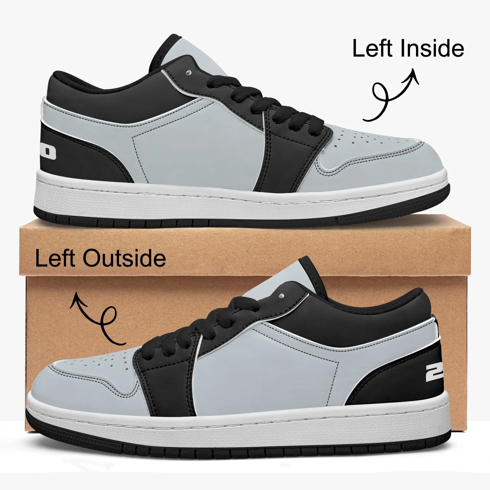 210 Men's Low-Top Leather Basketball Shoes by Niche Era