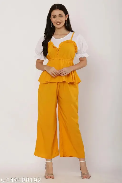2Piece jumpsuit for Womens and girls  Urbane Fashionable Women Jumpsuits 2 piece jumpsuit for women  Women pieces Jumpsuit  WOMEN JUMPSUIT  Womens Lastik Fnacy Two Piece Jumpsuit  Jumpsuits Two Piece  Women Two pieces Jumpsuit
