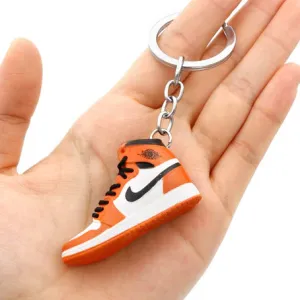 3D Shattered Backboard Mini Jordan Sneaker Keychain