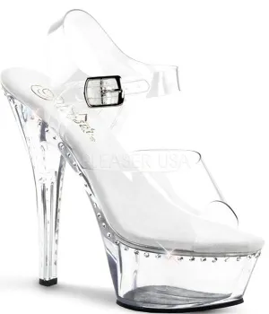 6" Heel Rhinestone Platform Shoe (KISS-208LS)
