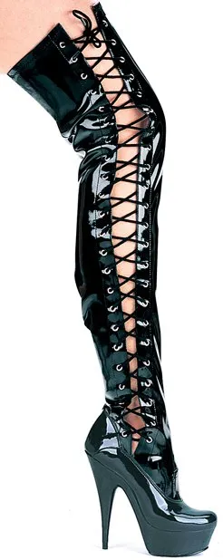 6" Pointed Stiletto Thigh High (ES609-Ferocious)