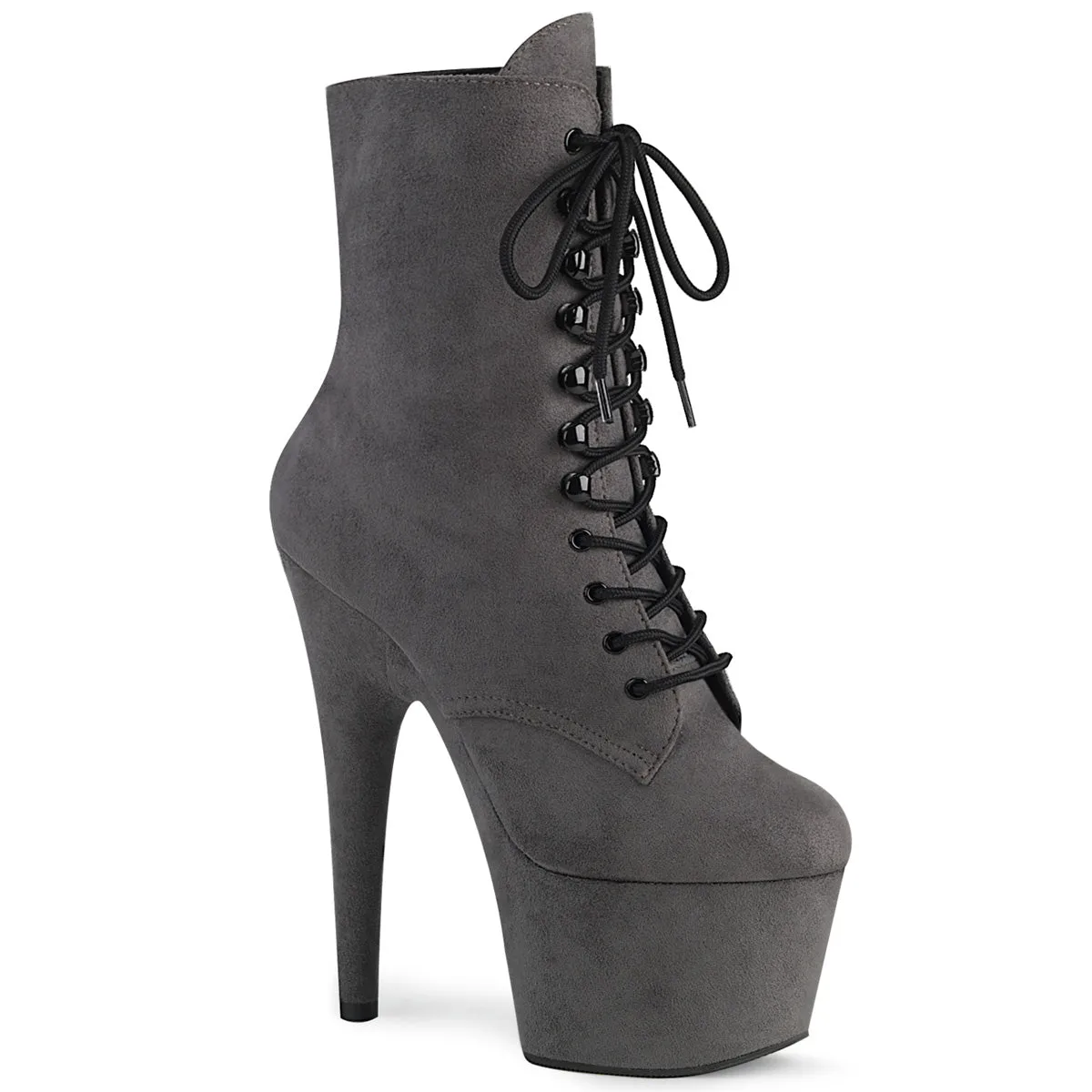 7" Heel Platform Lace-Up Front Ankle Boot (ADORE-1020FS)