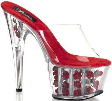 7" Stiletto Flower Platform Slide (ADORE-701FL)
