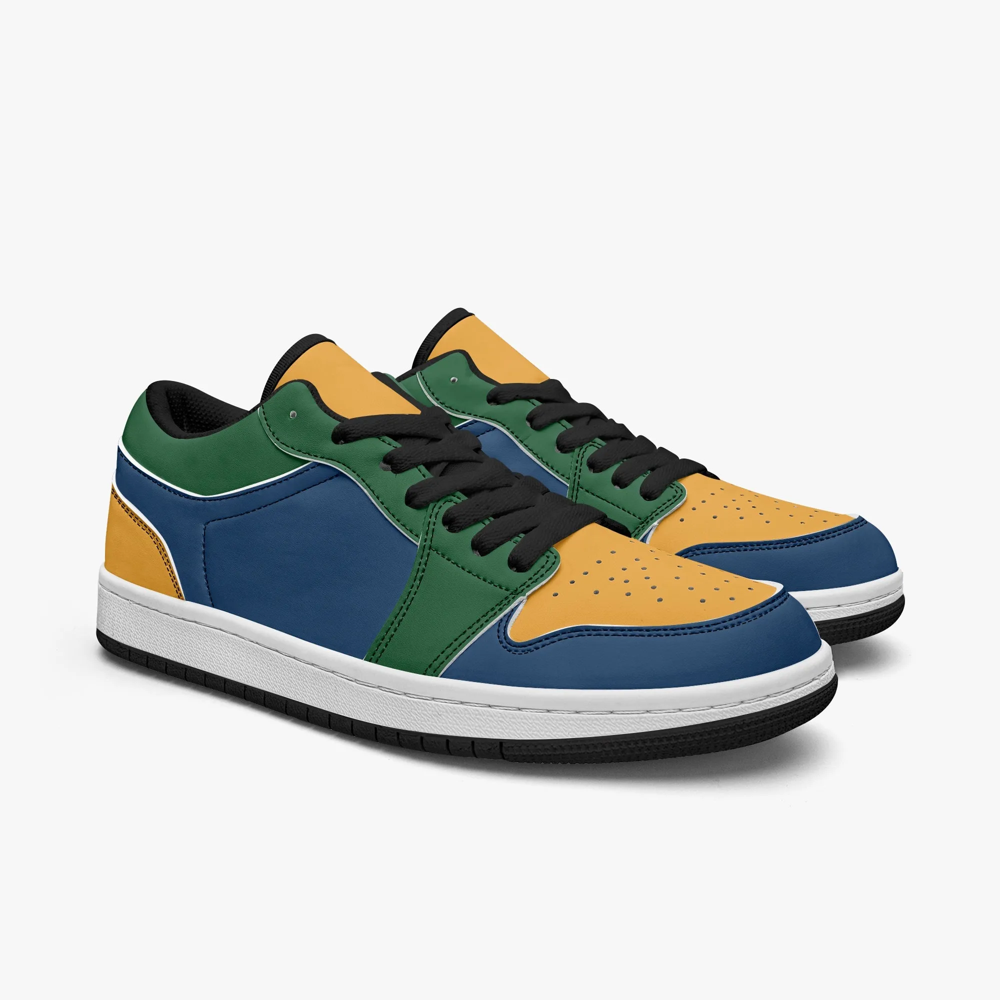 801 Men's Low-Top Leather Basketball Shoes by Niche Era
