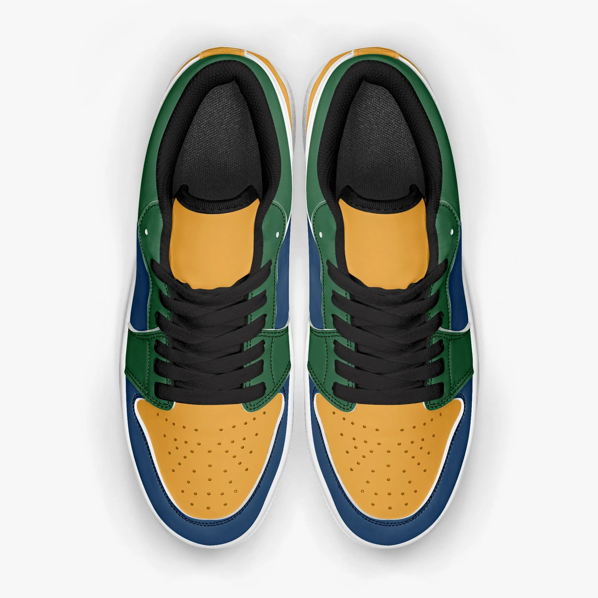 801 Men's Low-Top Leather Basketball Shoes by Niche Era