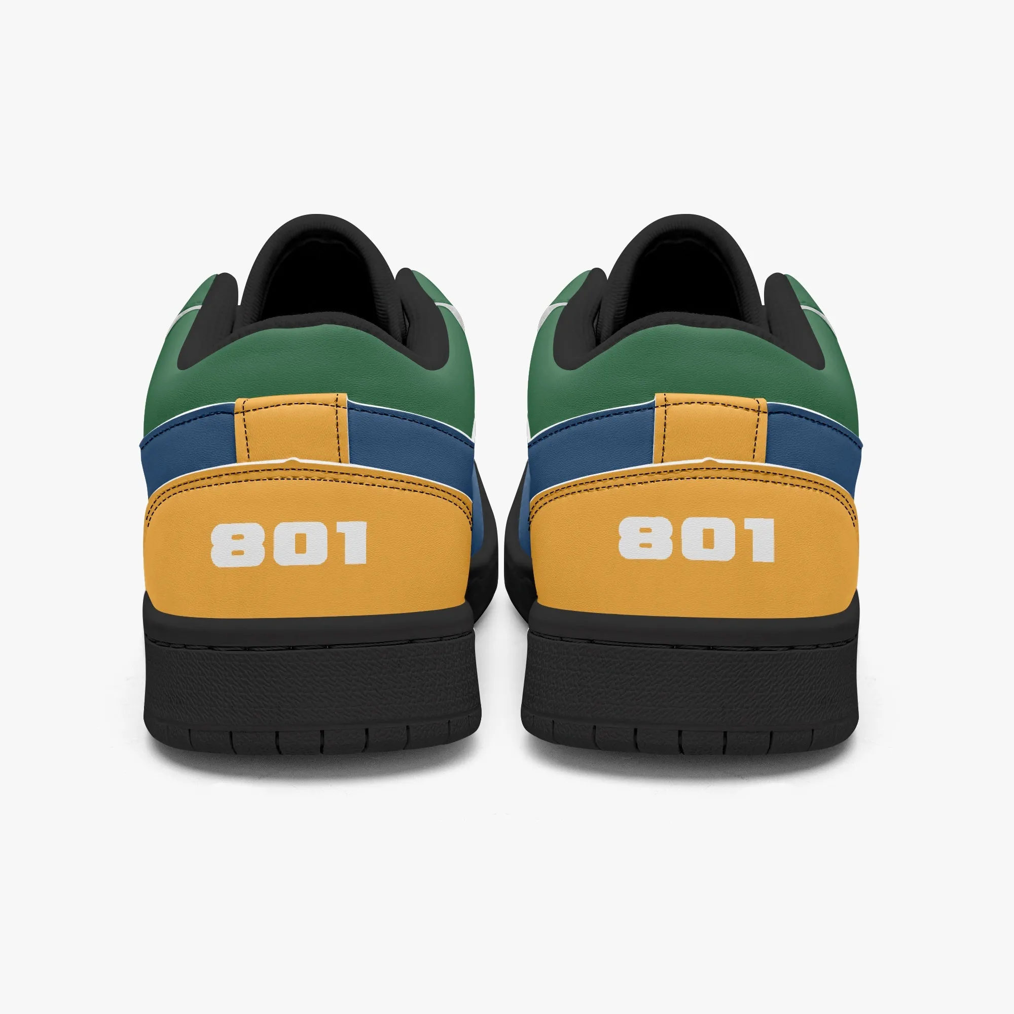801 Men's Low-Top Leather Basketball Shoes by Niche Era
