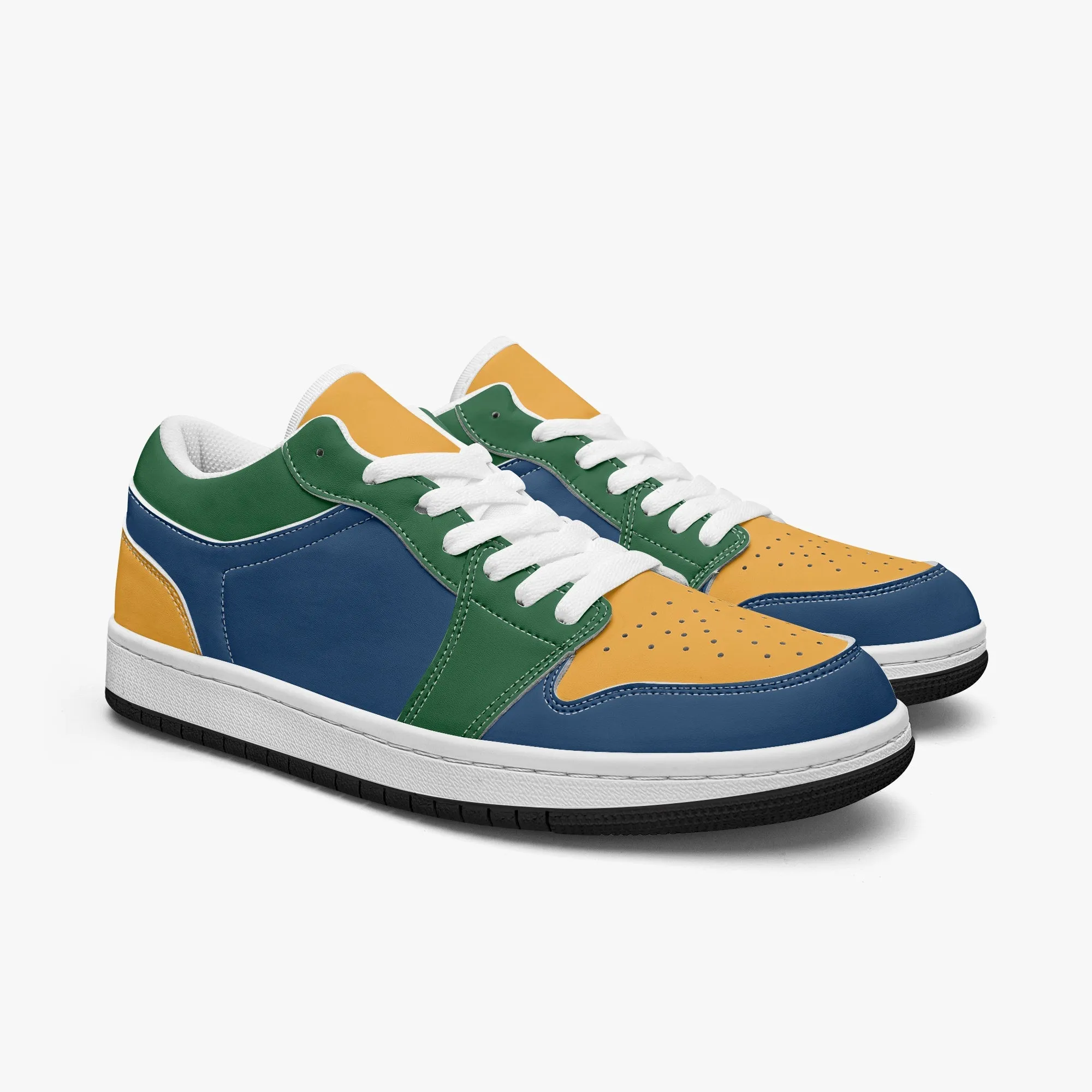 801 Men's Low-Top Leather Basketball Shoes by Niche Era