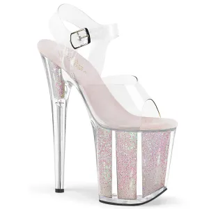 8" Spike Glitter Platform  (FLAMINGO-808G)