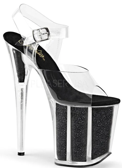 8" Spike Glitter Platform  (FLAMINGO-808G)