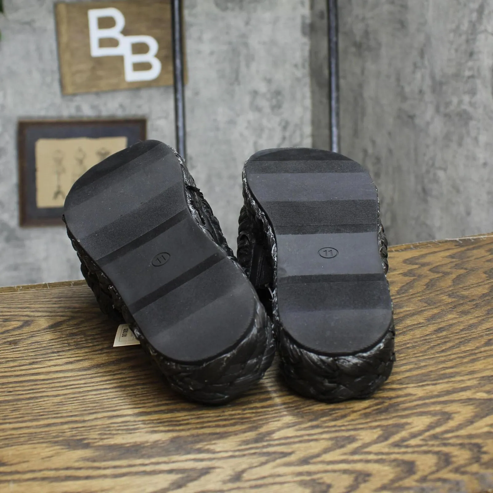A New Day Womens Casey Flatform Slide Sandals 89998665 Black 11M
