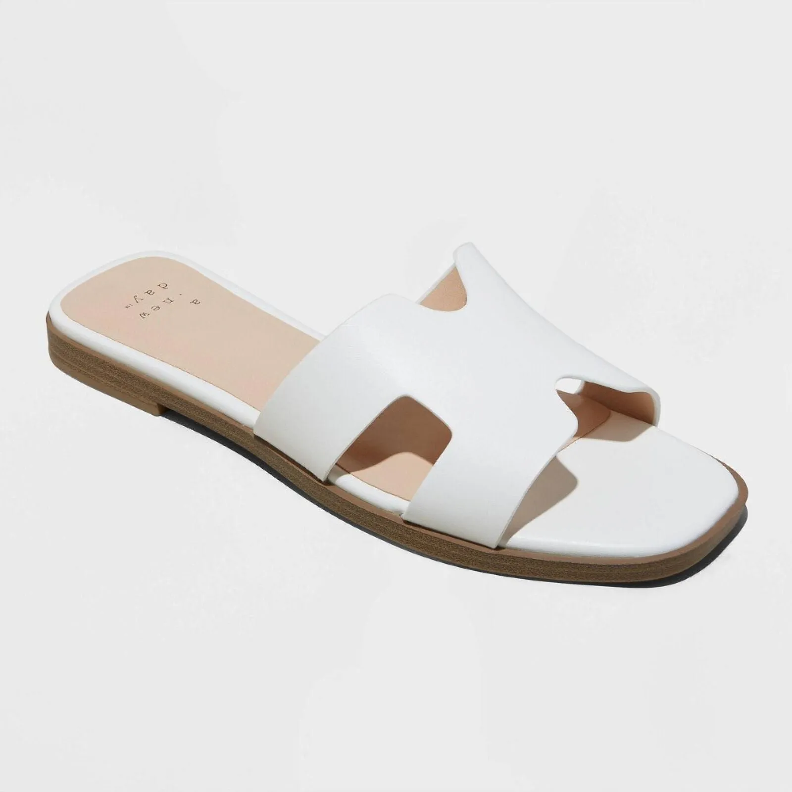 A New Day Women's Nina Slide Sandals 88870712 White 10M