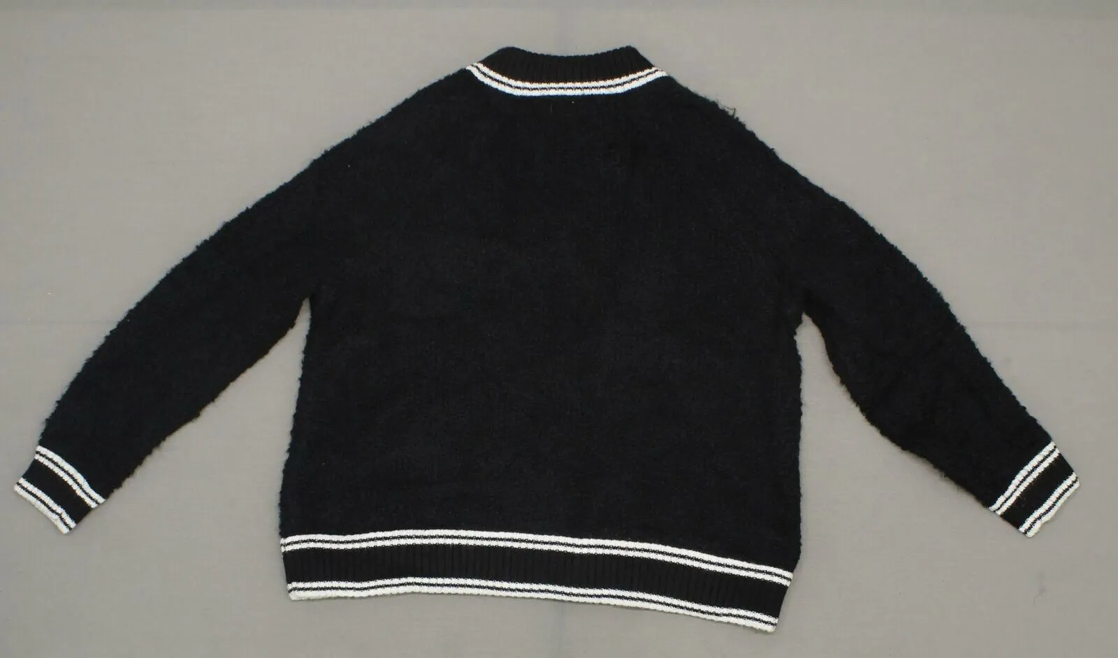 A New Day Women's Plus Size Wool  & Alpaca Blend Bomber Jacket Black 1X