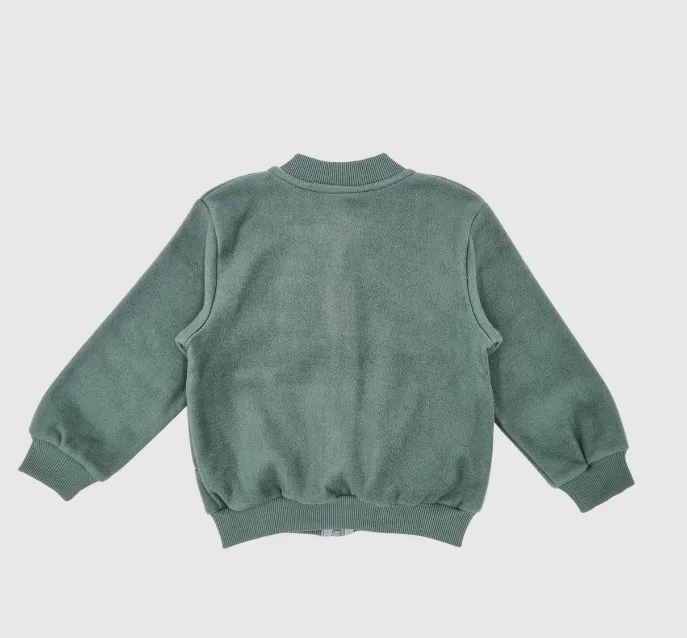 Adventurer Organic Fleece Bomber Jacket Green