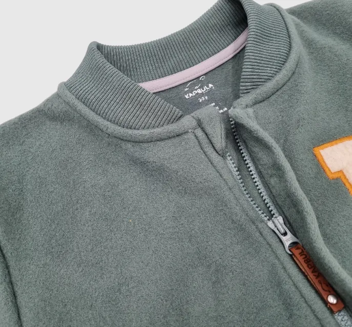 Adventurer Organic Fleece Bomber Jacket Green