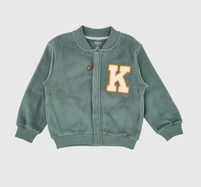 Adventurer Organic Fleece Bomber Jacket Green