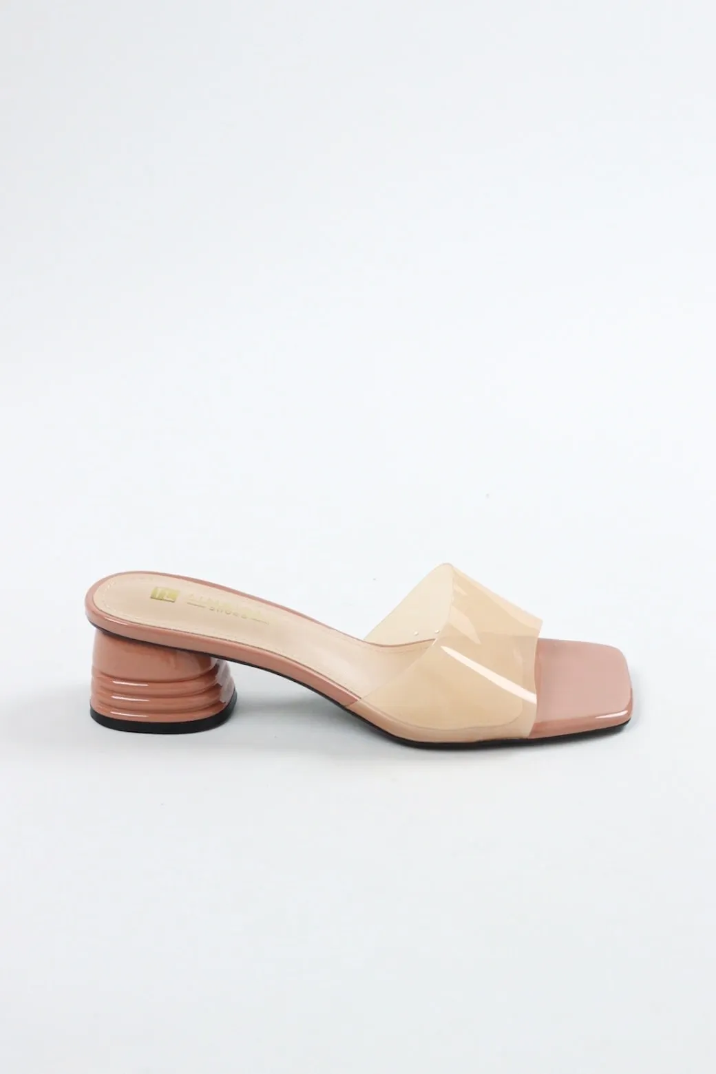 Aimeigao - Women's Transparent Block Heels - Nude