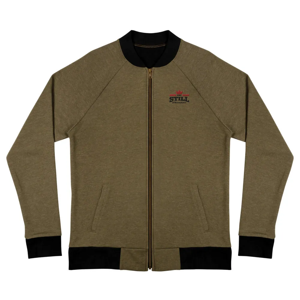 And Still Champion embroidered jacket, black lettering