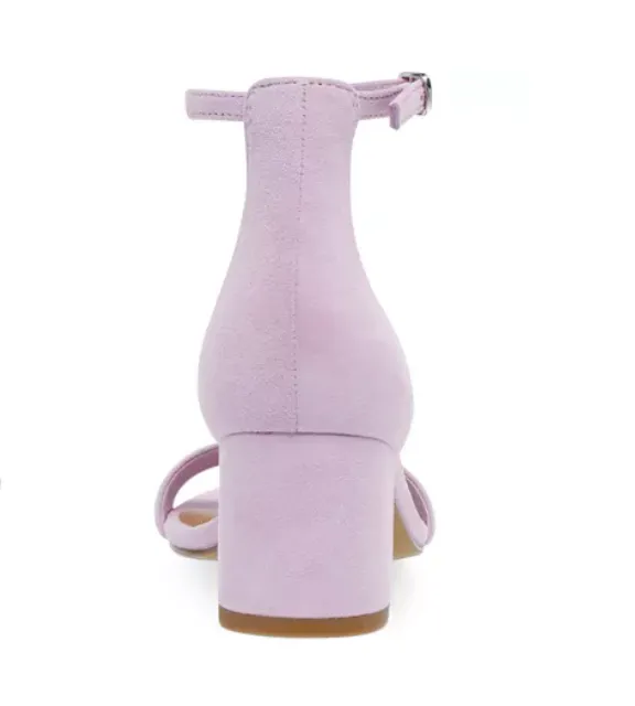 Ankle Strap Short Block Heel