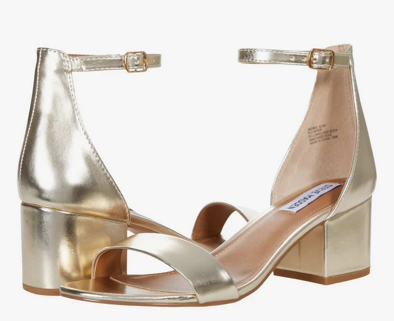 Ankle Strap Short Block Heel