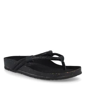 Antea Women's Cork Vegan Sandals | Black