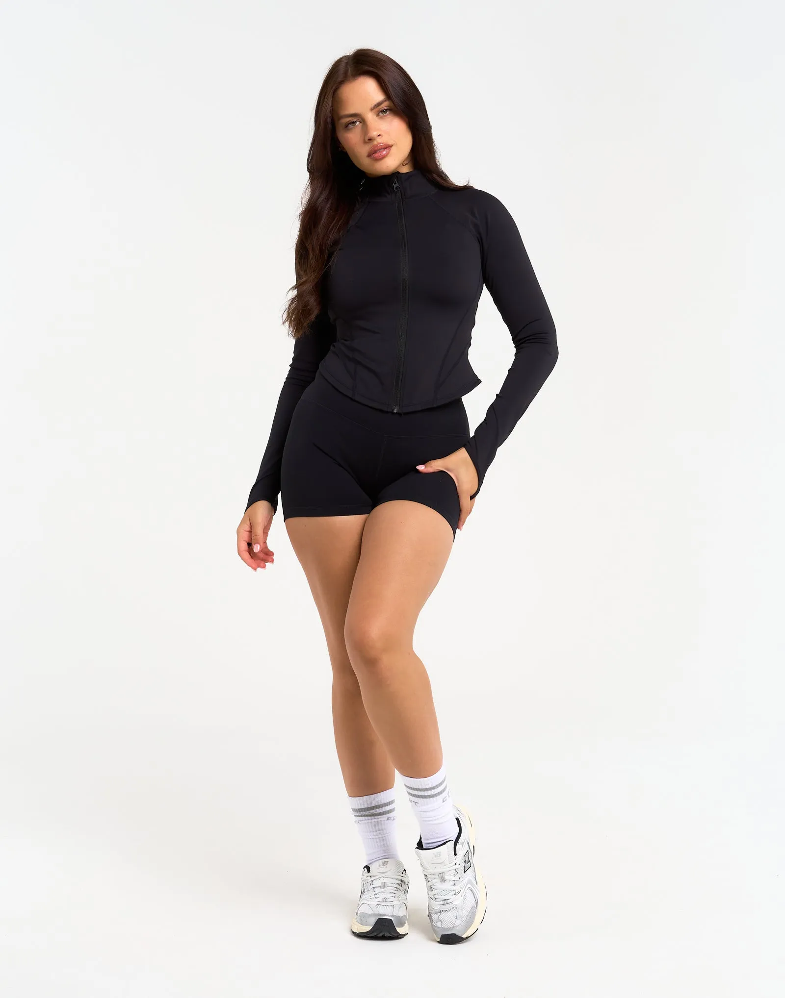 Athlete Crop Jacket - Black