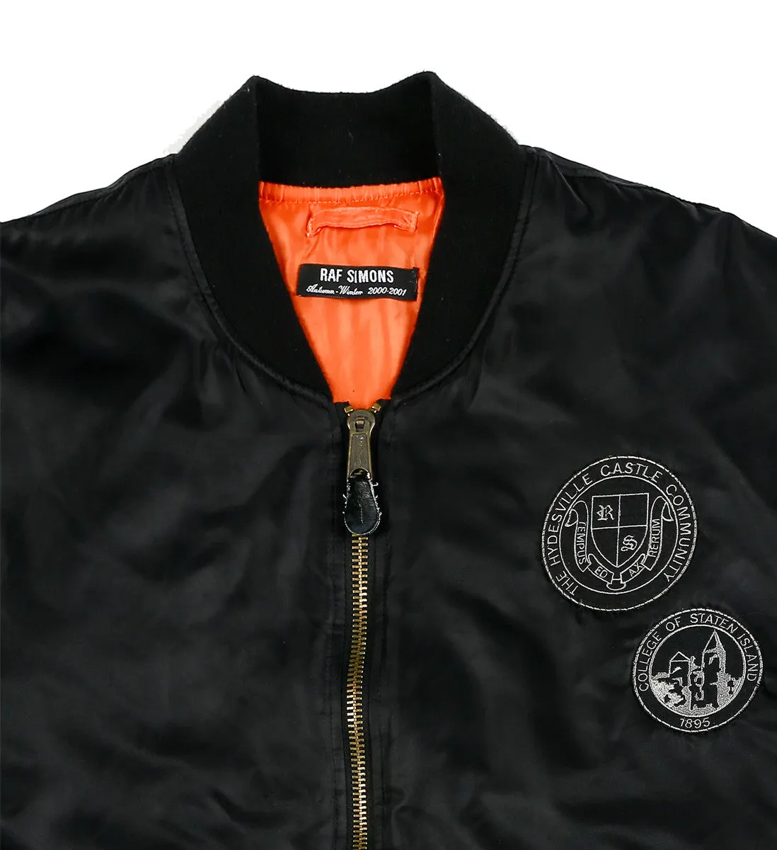 A/W00-01 'Confusion' MA-1 Bomber Jacket by Raf Simons
