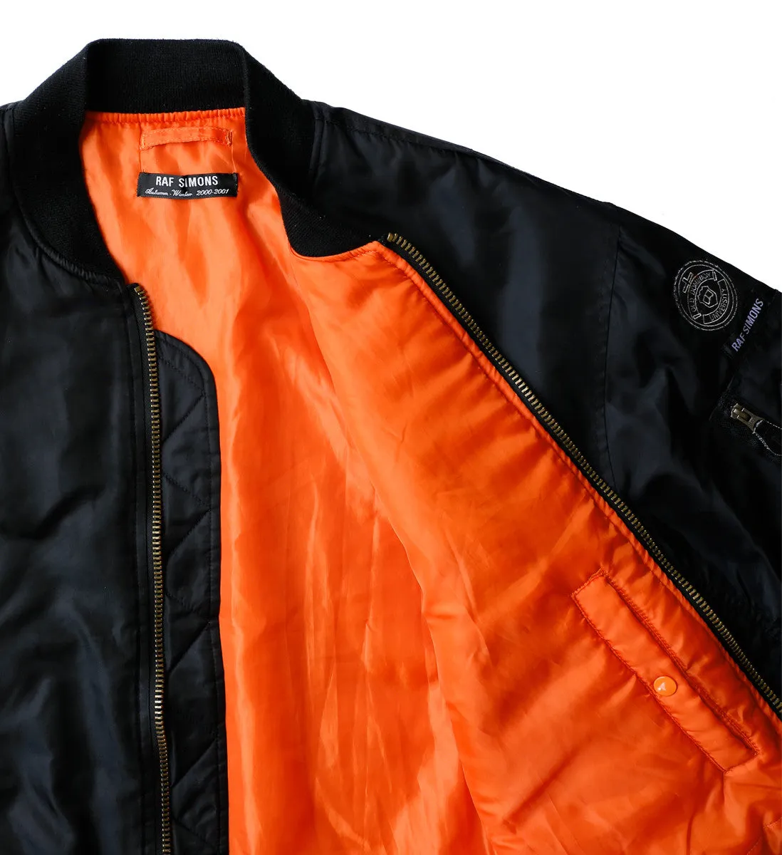 A/W00-01 'Confusion' MA-1 Bomber Jacket by Raf Simons