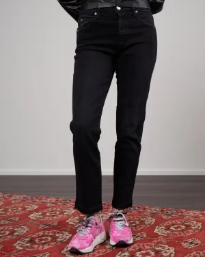 babe high rise slim straight - black magic 116