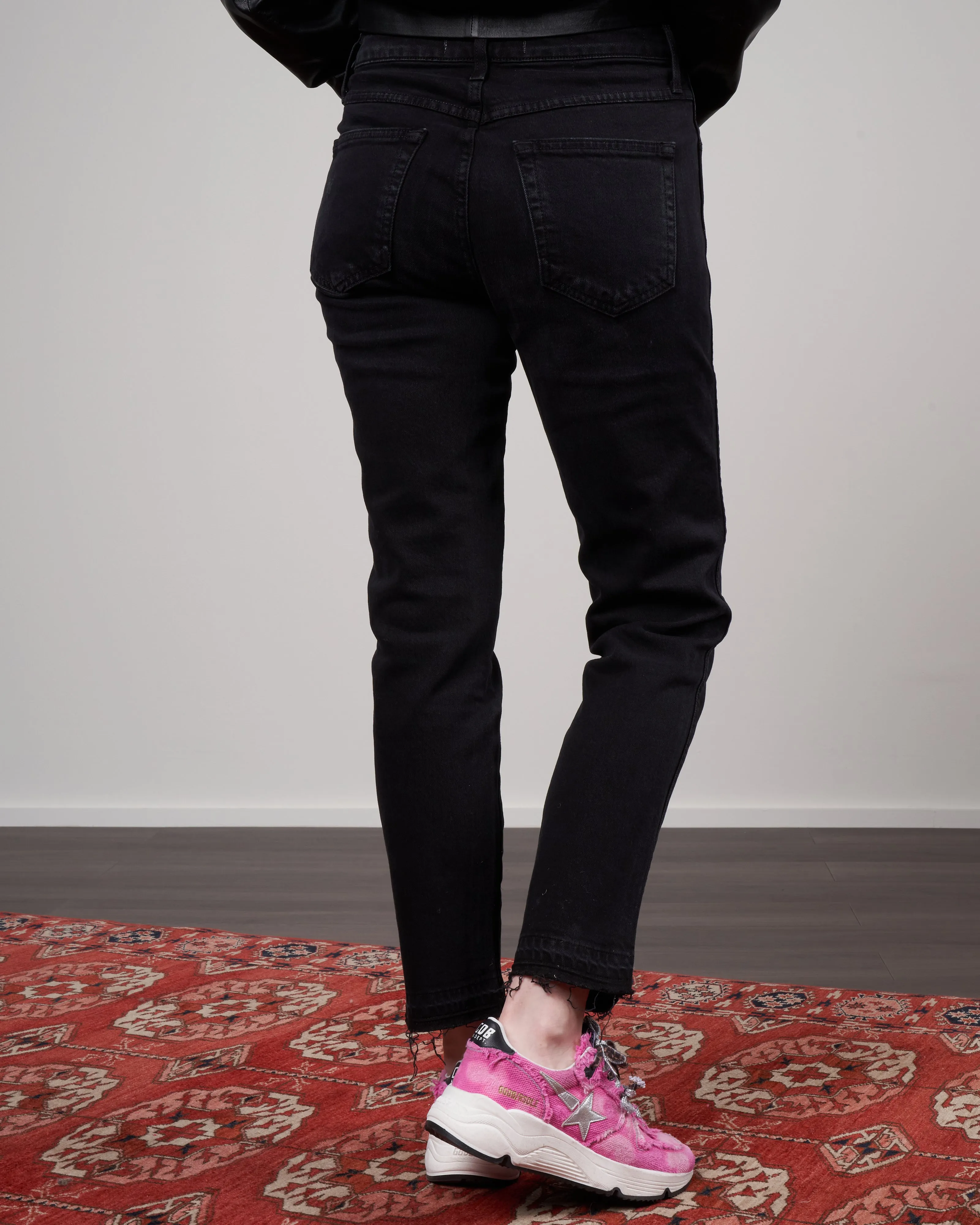 babe high rise slim straight - black magic 116