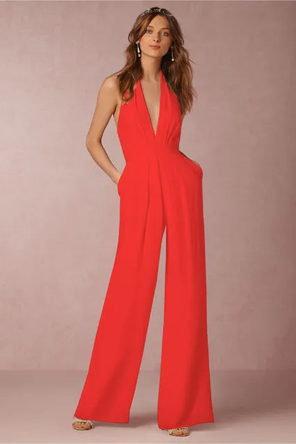 Backless Jumpsuits Romper