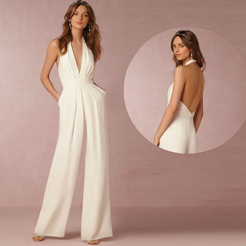 Backless Jumpsuits Romper