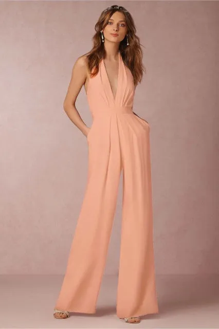 Backless Jumpsuits Romper