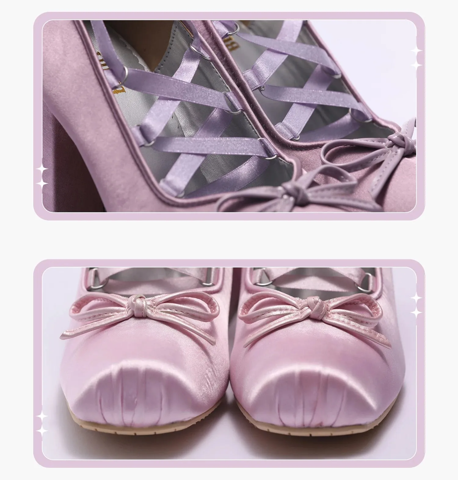 Ballerina Ribbon Platform Heels