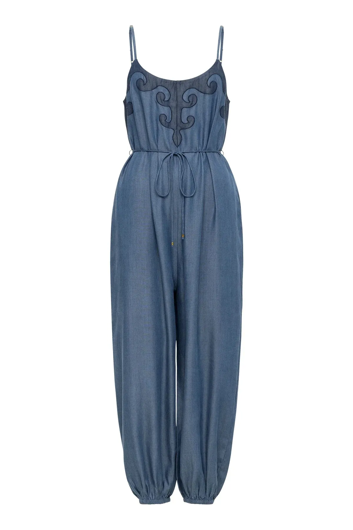 Balloon Jumpsuit Tencel Denim