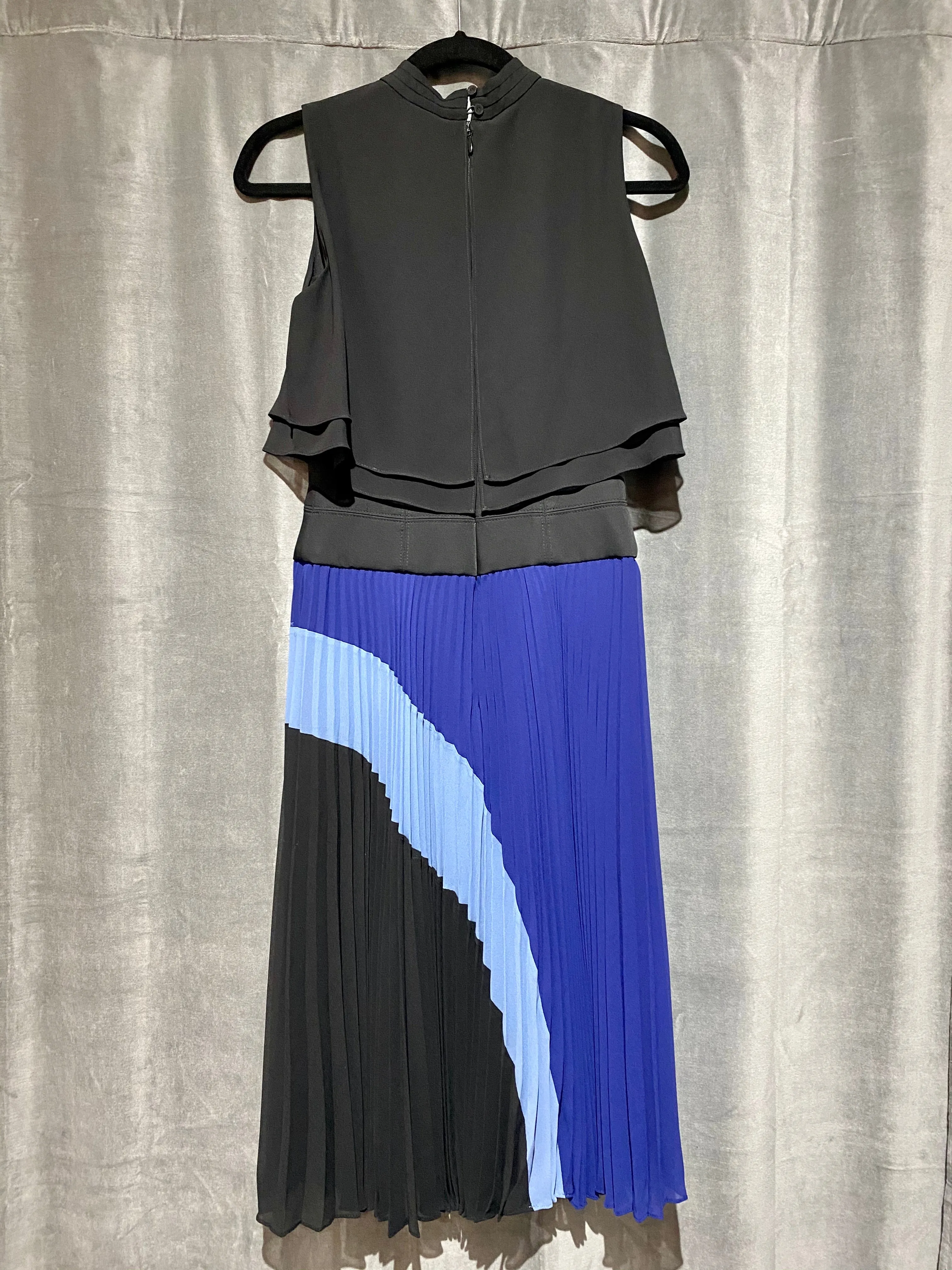 BCBGMaxAzria Sleeveless Dress with Pleated Bottom