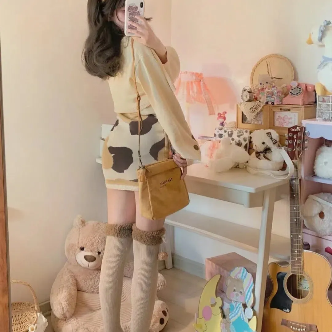 beige knitted slip dress  KF82987