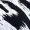 Black And White Printed Shirred Detail Midi Dress
