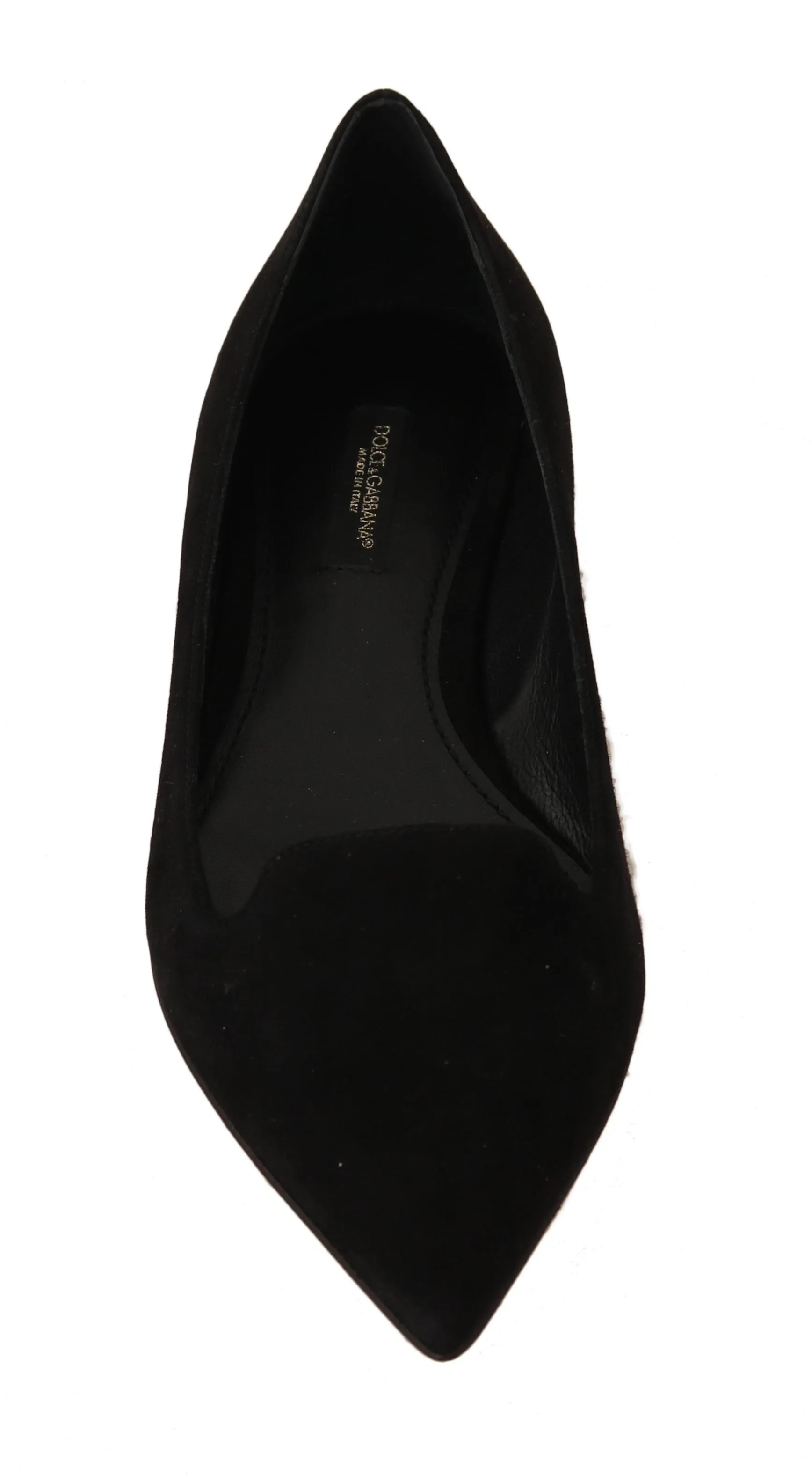 Black Chamois Leather Ballet Flats