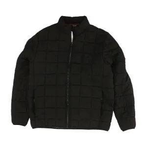 Black Solid Puffer Jacket
