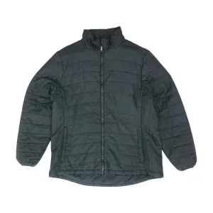 Black Solid Puffer Jacket