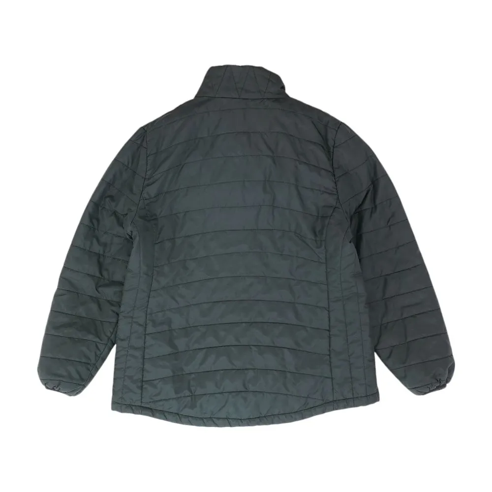 Black Solid Puffer Jacket