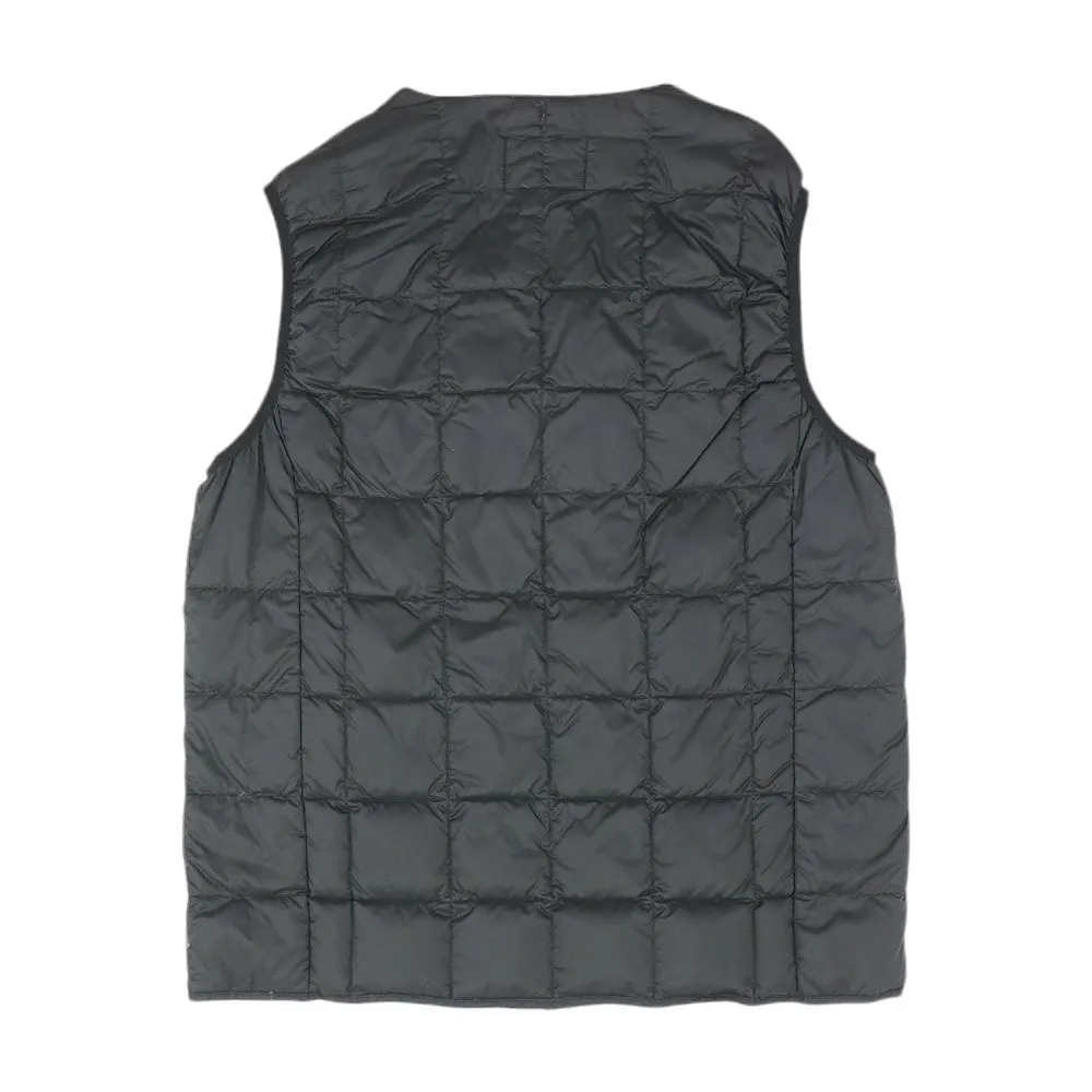 Black Solid Puffer Vest